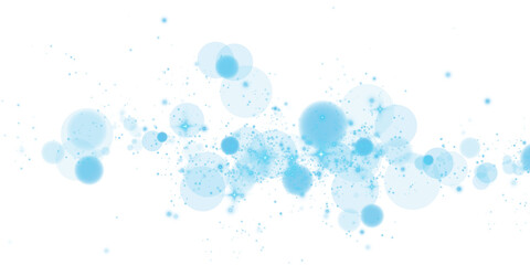 A captivating composition of soft blue orbs, glowing sparkles, and an enchanting bokeh effect, evoking beauty