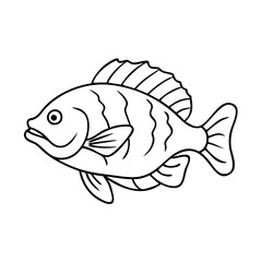 nile perch icon, nile perch vector illustration-simple illustration of nile perch, perfect for nile perch logos and icons