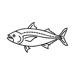 amberjack icon, amberjack vector illustration-simple illustration of amberjack, perfect for amberjack logos and icons