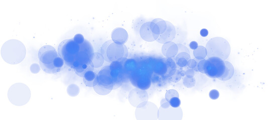 A mesmerizing blue bokeh effect with glowing orbs and soft sparkles for a stunning visual aesthetic