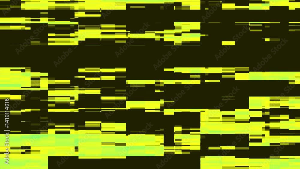 Poster unique design abstract digital pixel noise glitch error video damage.