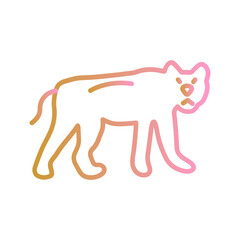 Leopard Vector Icon
