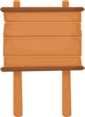 Wooden sign clipart design illustration