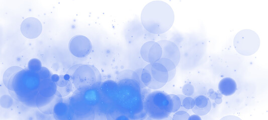 Captivating bokeh effect with glowing blue orbs and sparkles, perfect for backgrounds or design projects.