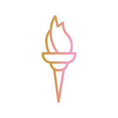 Safety Torch Vector Icon