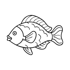 parrotfish icon, parrotfish vector illustration-simple illustration of parrotfish, perfect for parrotfish logos and icons