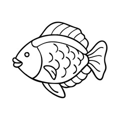 parrotfish icon, parrotfish vector illustration-simple illustration of parrotfish, perfect for parrotfish logos and icons