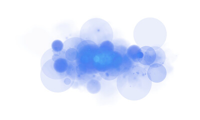 A truly mesmerizing blue bokeh effect showcasing glowing orbs and gentle sparkles that captivate the senses