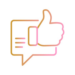 Positive Feedback Vector Icon