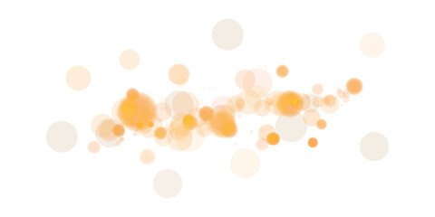 A beautiful bokeh effect showcasing glowing orbs and sparkles that shimmer in soft hues of orange and white