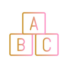 ABC Blocks Vector Icon