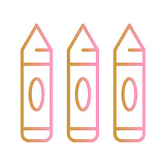 Crayons Vector Icon