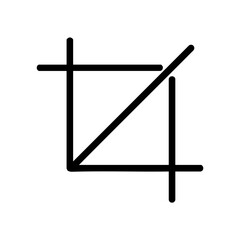 Crop Tool Icon for Image Editing
