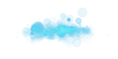 Enjoy the mesmerizing sight of glowing blue bokeh with orbs and sparkles, creating a dreamy atmosphere