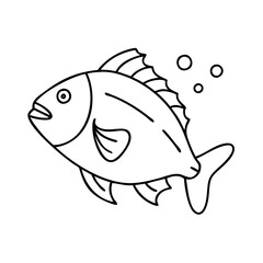 snapper icon, snapper vector illustration-simple illustration of snapper, perfect for snapper logos and icons