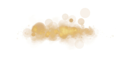 A mesmerizing and radiant golden bokeh effect consisting of twinkling glowing orbs along with delicate sparkles