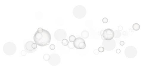 A breathtakingly stunning white bokeh filled with glowing orbs and soft sparkles on a transparent background