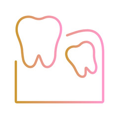 Wisdom Tooth Vector Icon