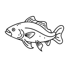 cod icon, cod vector illustration-simple illustration of cod, perfect for cod logos and icons