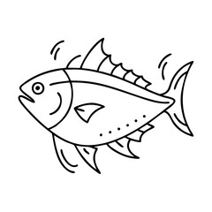 tuna icon, tuna vector illustration-simple illustration of tuna, perfect for tuna logos and icons