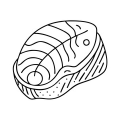 salmon icon, salmon vector illustration-simple illustration of salmon, perfect for salmon logos and icons