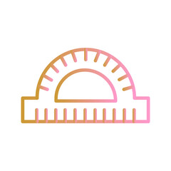 Protractor Vector Icon