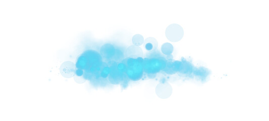 A serene and beautiful blue bokeh effect, showcasing glowing orbs along with soft sparkles, ideal for soft backgrounds