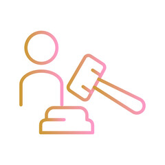 Prosecutor Vector Icon