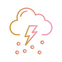 Storm Cloud Vector Icon