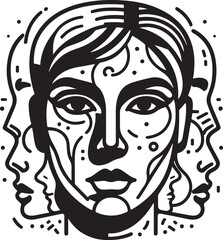 Face Outline vector