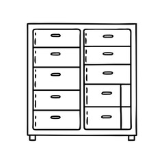 storage cabinet icon, storage cabinet vector illustration-simple illustration of storage cabinet, perfect for storage cabinet logos and icons
