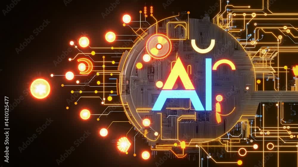 Poster ai technology abstract design: this captivating image showcases a futuristic design featuring the pr
