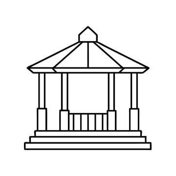 recommend clip art: gazebo icon, gazebo vector illustration-simple illustration of gazebo, perfect for gazebo logos and icons