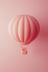 Fototapeta premium Pink Hot Air Balloon