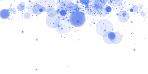 A captivating blue bokeh effect featuring glowing orbs and soft sparkles, ideal for design projects.