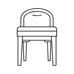vanity stool icon, vanity stool vector illustration-simple illustration of vanity stool, perfect for vanity stool logos and icons