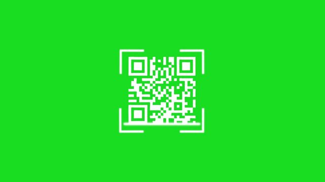 QR code scanning. Scan icon . Read bar code,generating app, coding. Recognition or reading qr code in flat style .