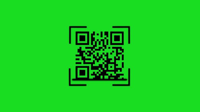 QR code scanning. Scan icon . Read bar code,generating app, coding. Recognition or reading qr code in flat style .