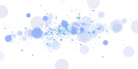 Enchanting blue bokeh with glowing orbs and sparkles, ideal for stunning backgrounds and creative designs