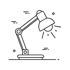 desk lamp icon, desk lamp vector illustration-simple illustration of desk lamp, perfect for desk lamp logos and icons