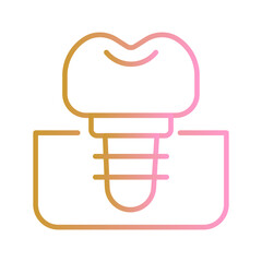 Dental Prosthesis Vector Icon