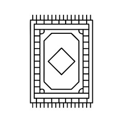 rug icon, rug vector illustration-simple illustration of rug, perfect for rug logos and icons