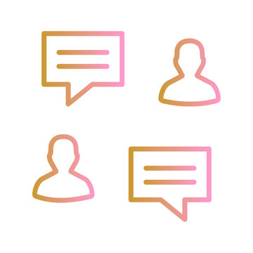 Testimonial Database Vector Icon