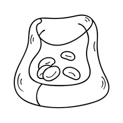 bean bag icon, bean bag vector illustration-simple illustration of bean bag, perfect for bean bag logos and icons