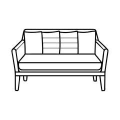 outdoor sofa icon, outdoor sofa vector illustration-simple illustration of outdoor sofa, perfect for outdoor sofa logos and icons