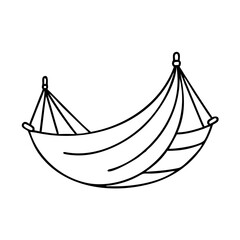 hammock icon, hammock vector illustration-simple illustration of hammock, perfect for hammock logos and icons