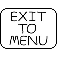 Exit to Menu Icon