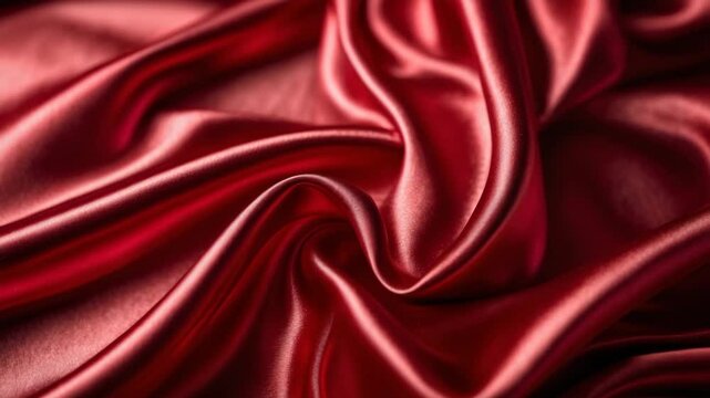 Soft red satin backdrop with elegance