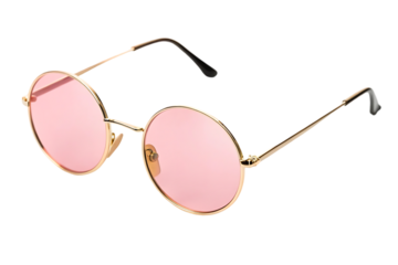 pink sunglasses isolated on white