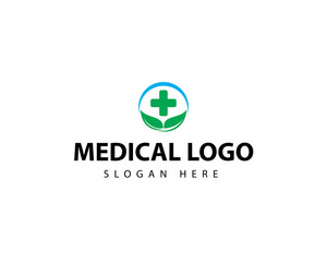 Medical Logo design template with modern concept , Premium vector